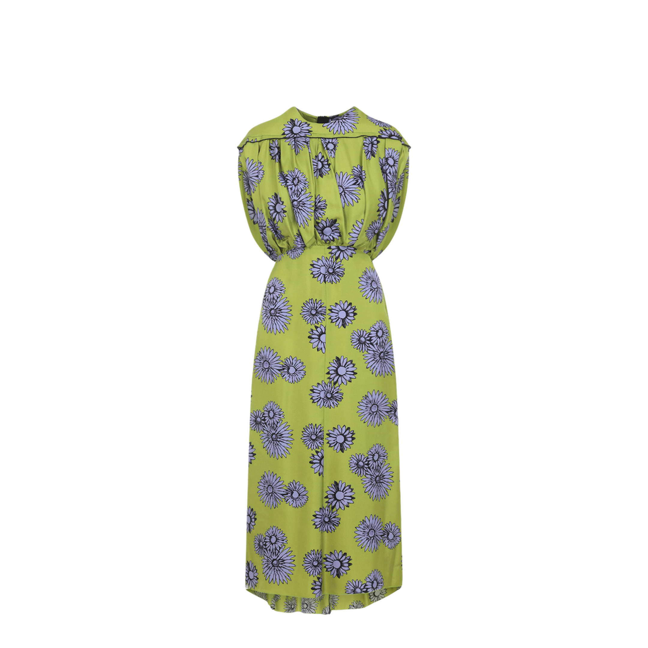 Printed Draped Top Dress - Image 3
