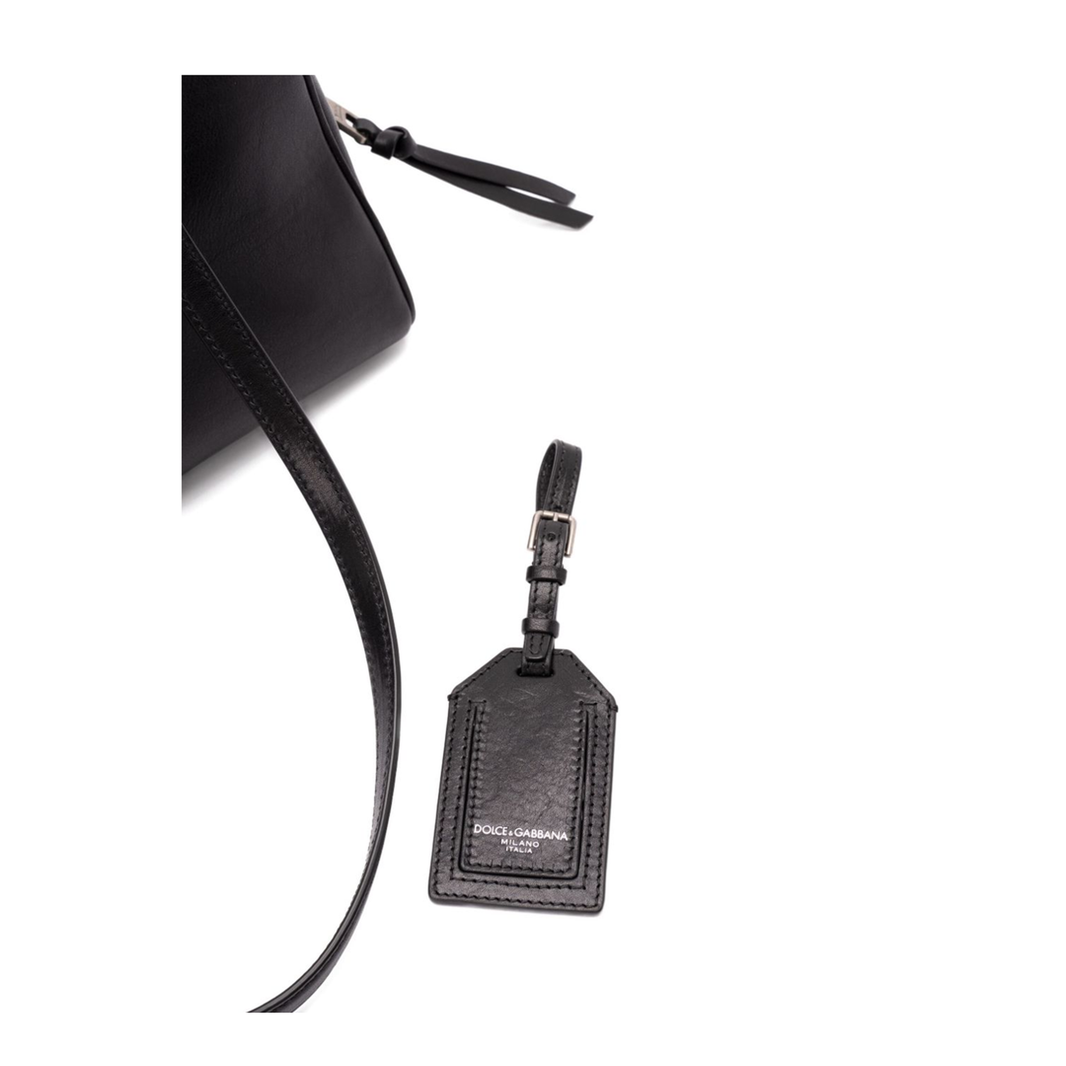 Vittoria Medium Calfskin Top Handle Bag - Black - Image 3