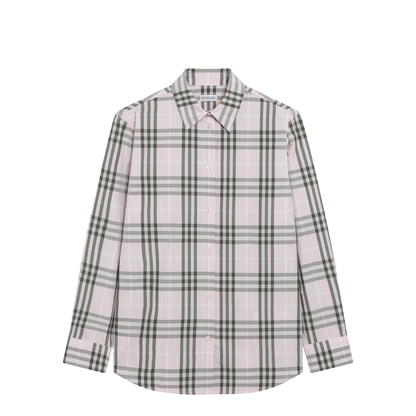 Pink Cotton Check Pattern Shirt - Image 1