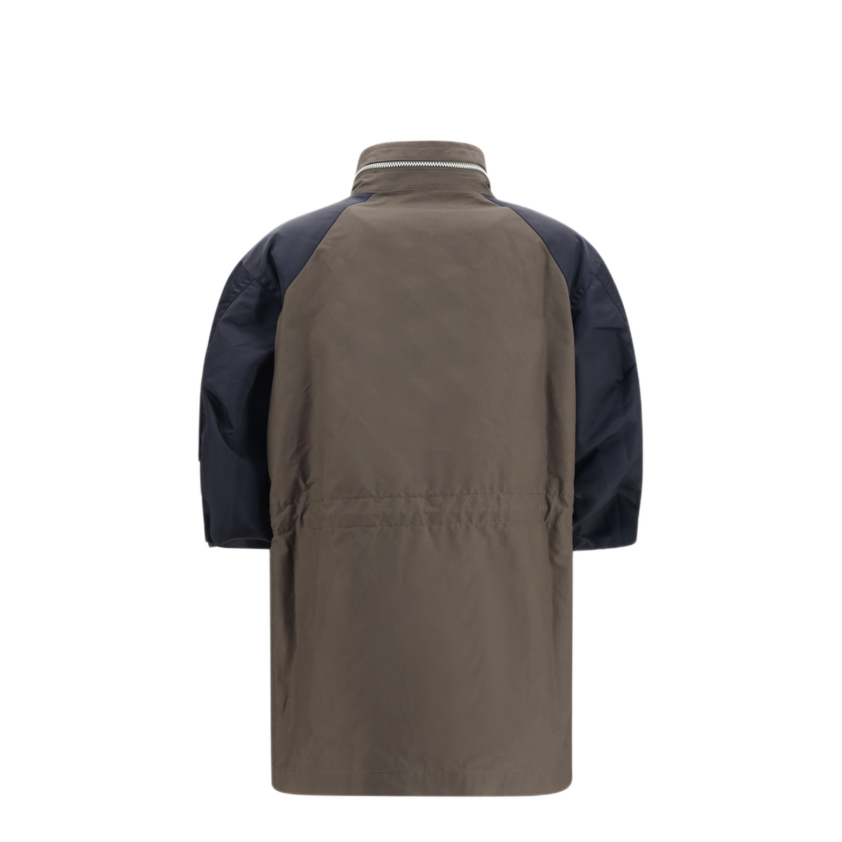 Nylon And Cotton Jacket With Three Quarter Sleeves - Image 2