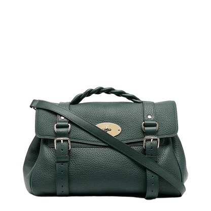 Alexa Heavy Leather Handbag - Green - Image 1