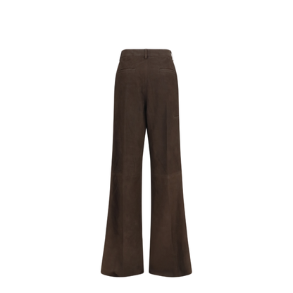 Wide Leg Suede Pants - Image 2