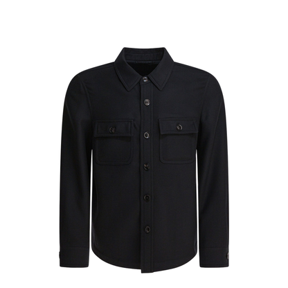 Wool And Silk Overshirt Jacket - Image 1