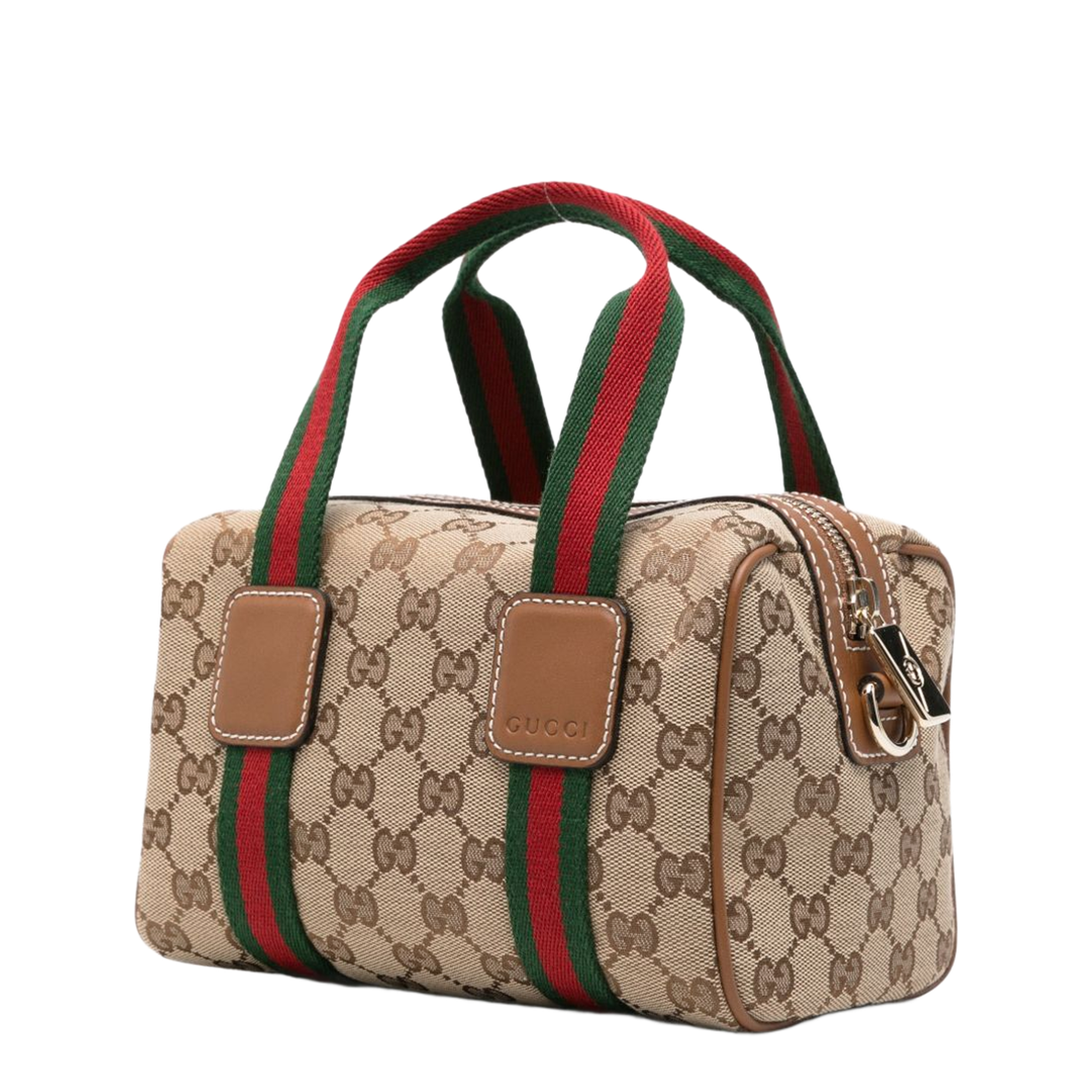 GG Supreme Mini Canvas Top Handle Bag - Beige - Image 2