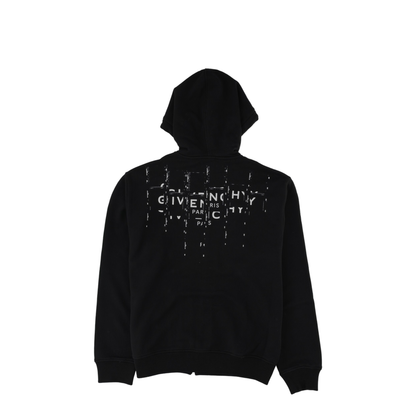 Hooded Cotton Sweatshirt In Black - Image 2