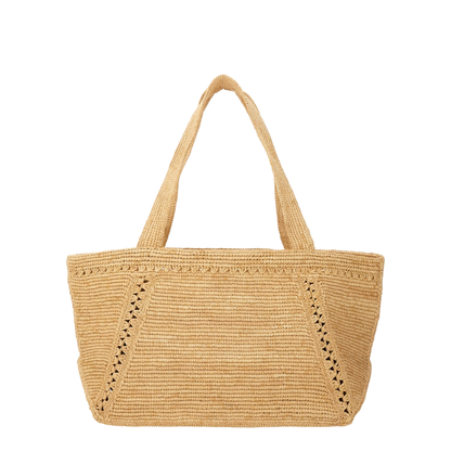 Trapeze GM Raffia Tote Bag - Vanilla - Image 2