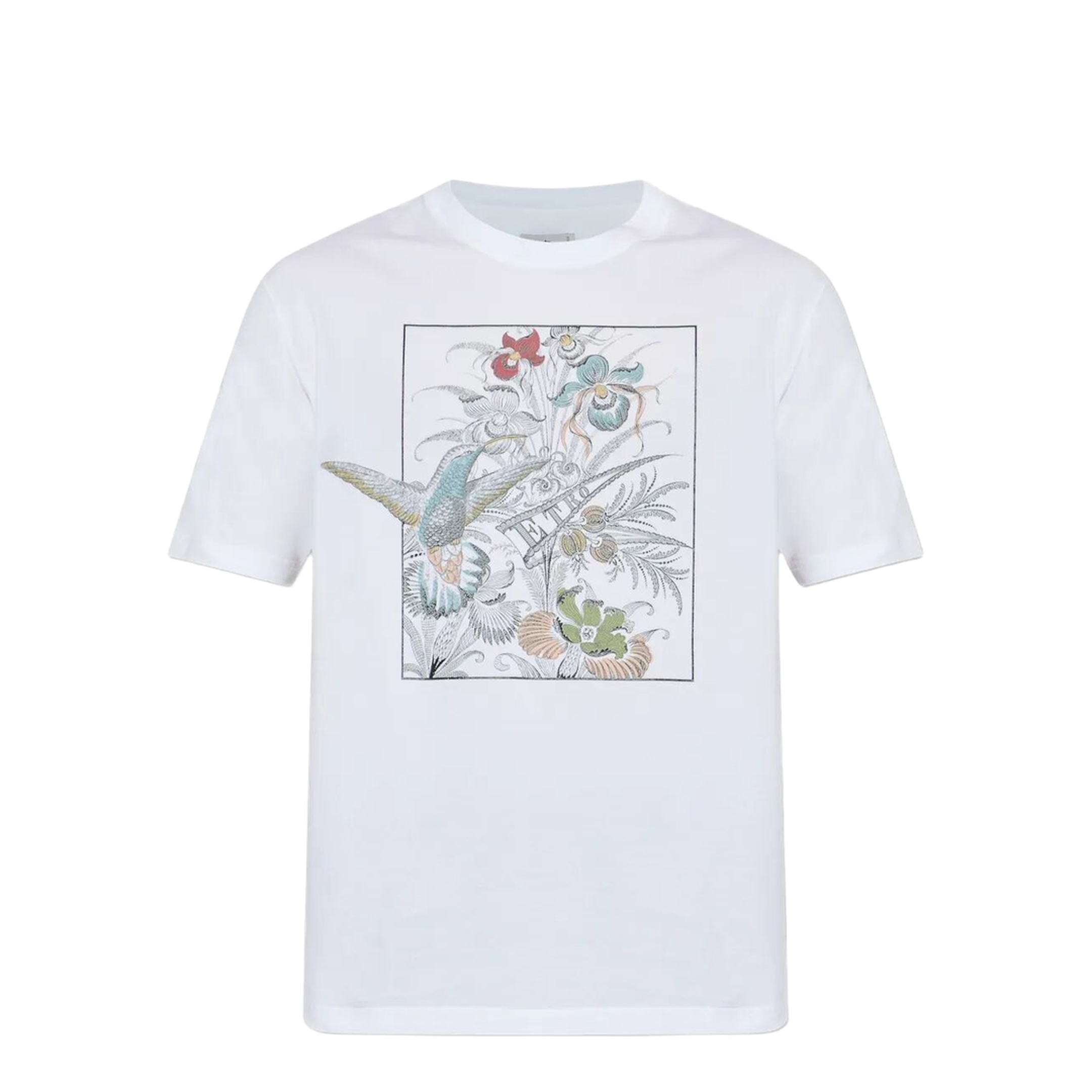 Floral-Print Cotton T-Shirt - Image 1