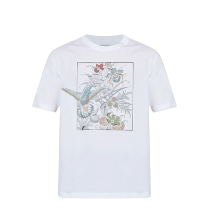 Floral-Print Cotton T-Shirt - Image 1