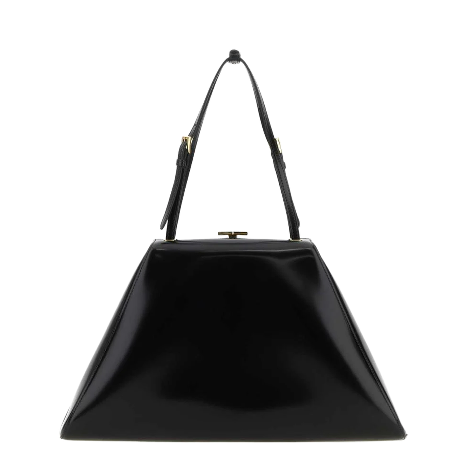 Black Leather Handbag - Image 1