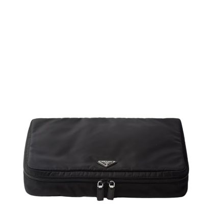 Re-Nylon Large Nylon Wash Bag - Nero - Image 1