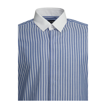 Wide Stripe Casual Shirt - Image 3