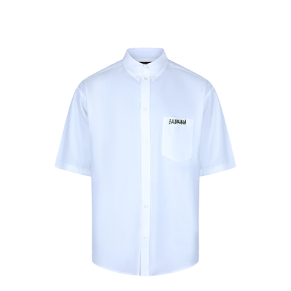 White Poplin Oversize Shirt - Image 2