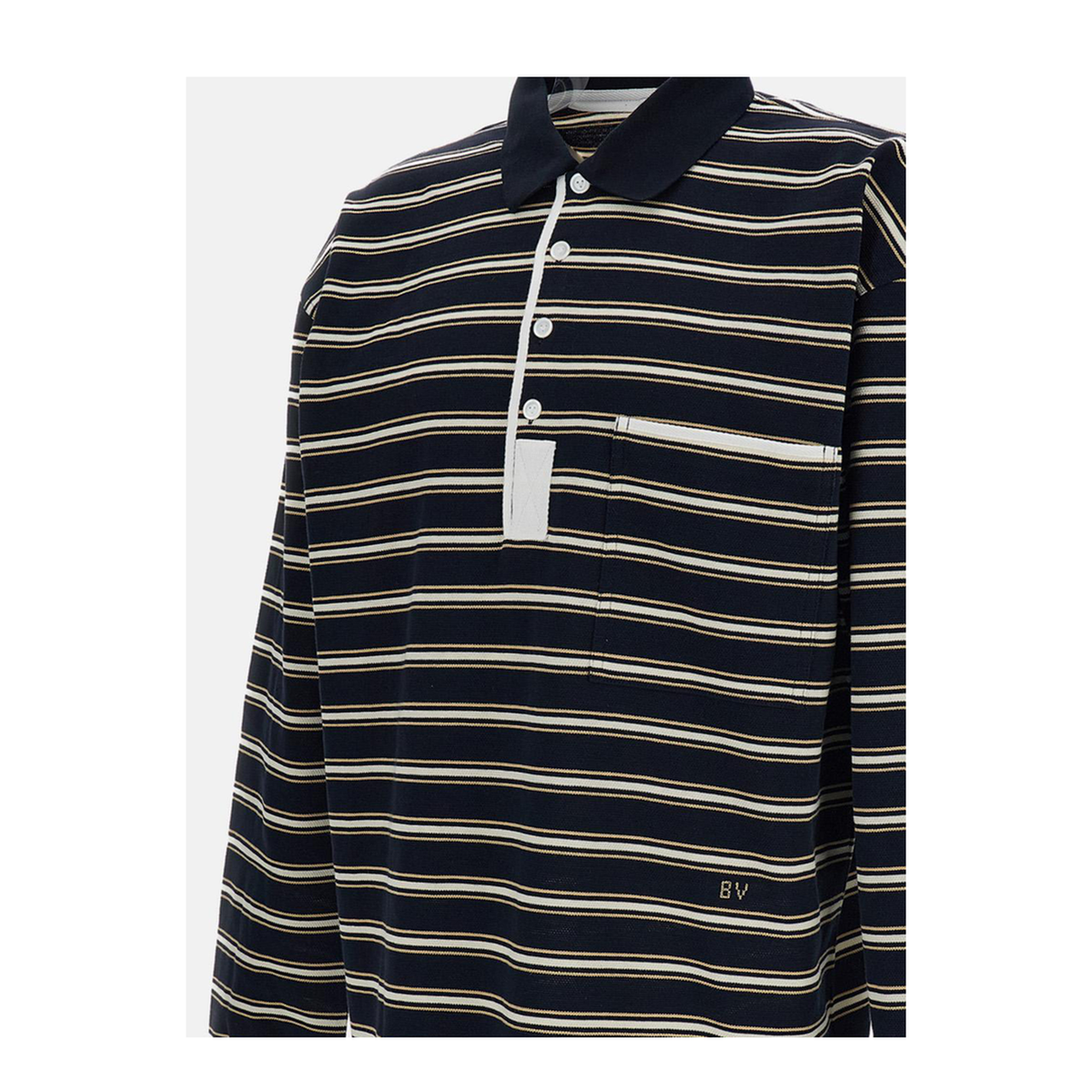 Striped Piquet Polo Shirt - Image 3