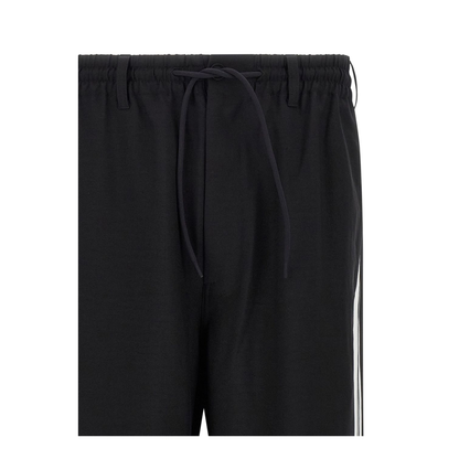Black Drawstring Fastening Wide Leg Trousers - Image 4