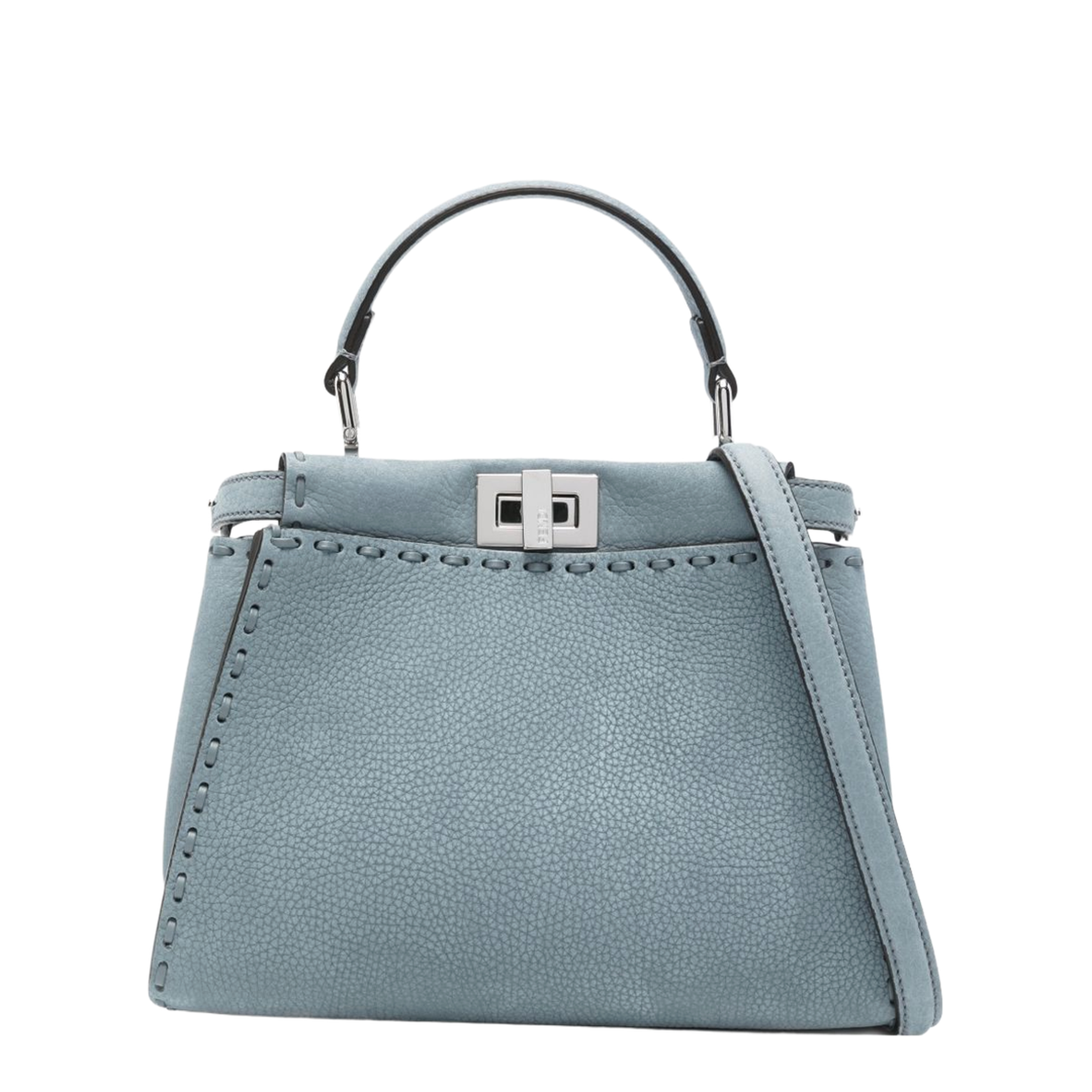 Peekaboo Mini Cuoio Romano Leather Light Blue - Image 1
