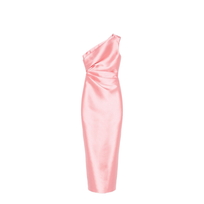 Elegant Embroidered Color-Block Dress - Image 1
