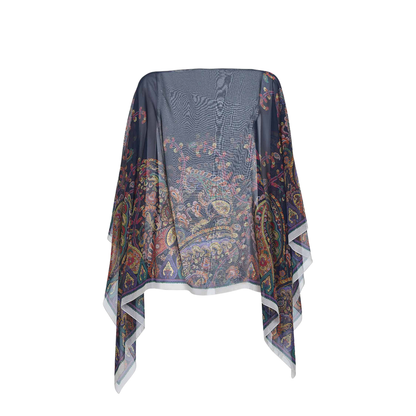 Printed Scarf Cape - Image 1
