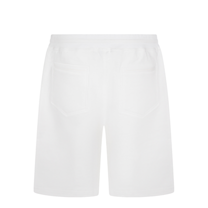 Techno Cotton Fleece Bermuda Shorts White - Image 3