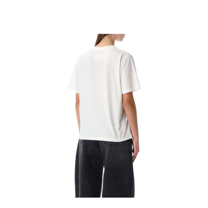 White Cotton Crew Neck Short Sleeves - Image 2