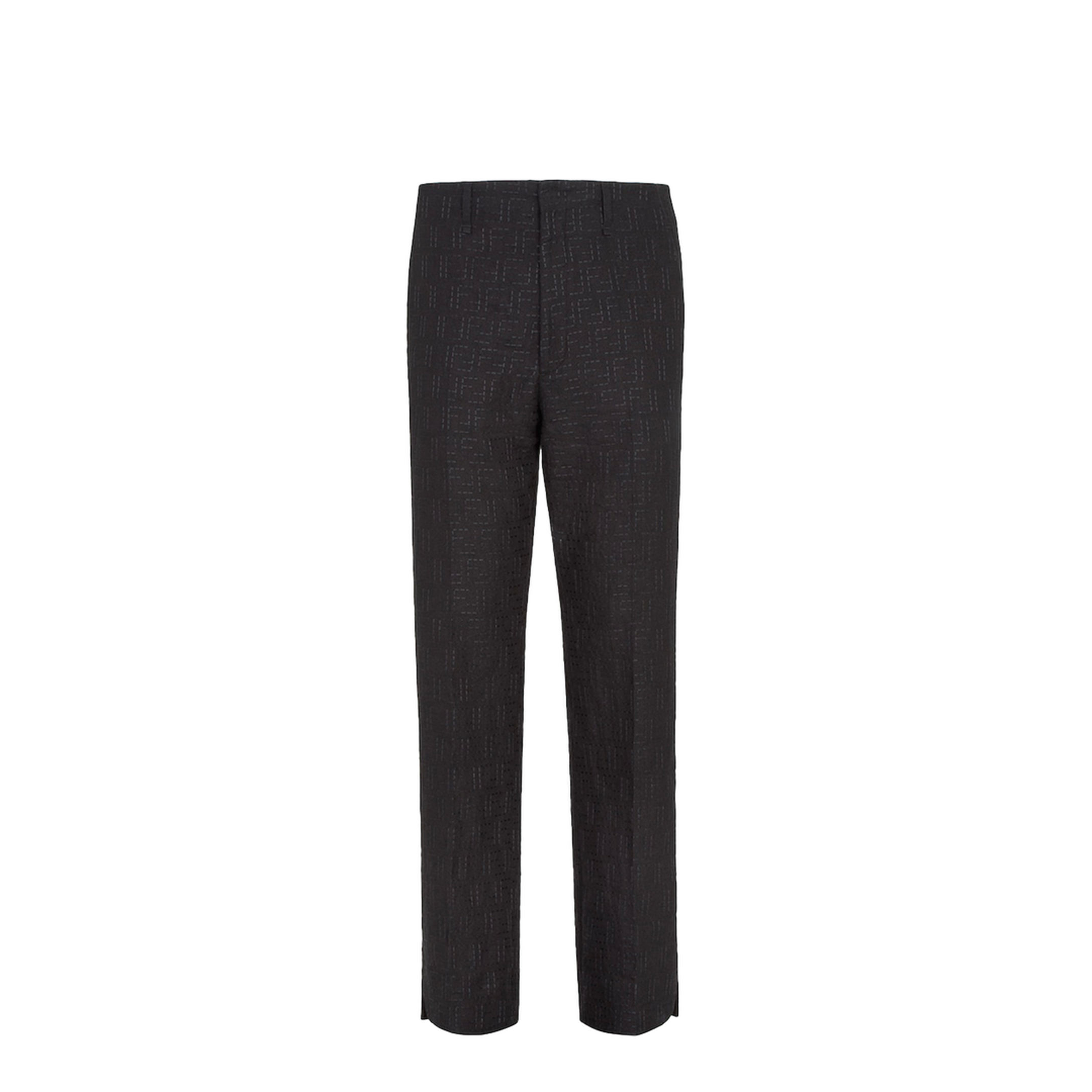 Linen FF Jacquard Trousers - Image 1