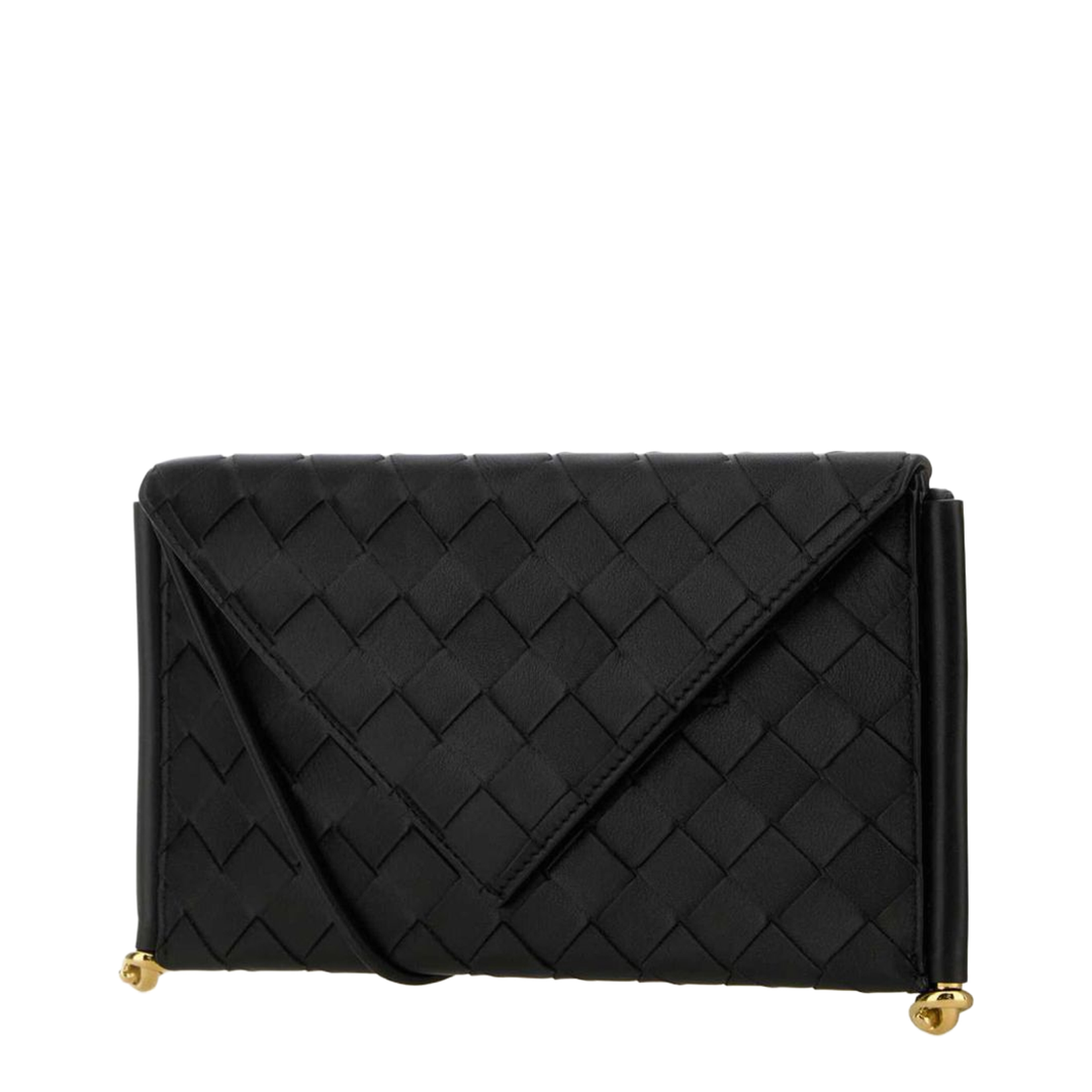 Solstice Small Leather Clutch Bags - Black - Image 3