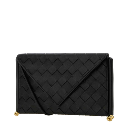 Solstice Small Leather Clutch Bags - Black - Image 3