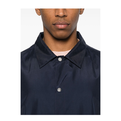 Buttoned Silk Jacket Blue - Image 2