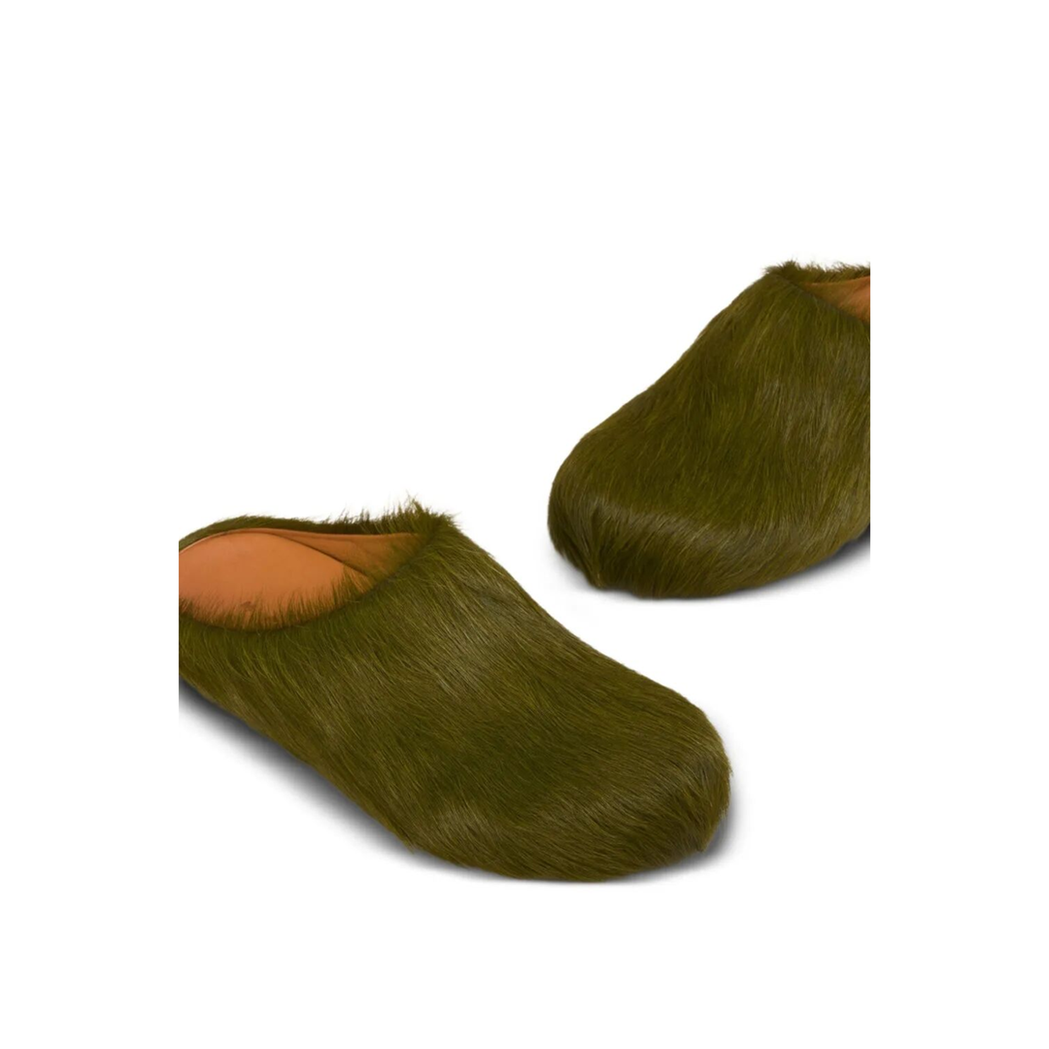 Long Hair Calfskin Fussbett Sabot - Image 4