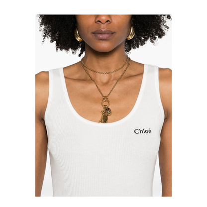 Logo Tank Top in Jersey - Image 3