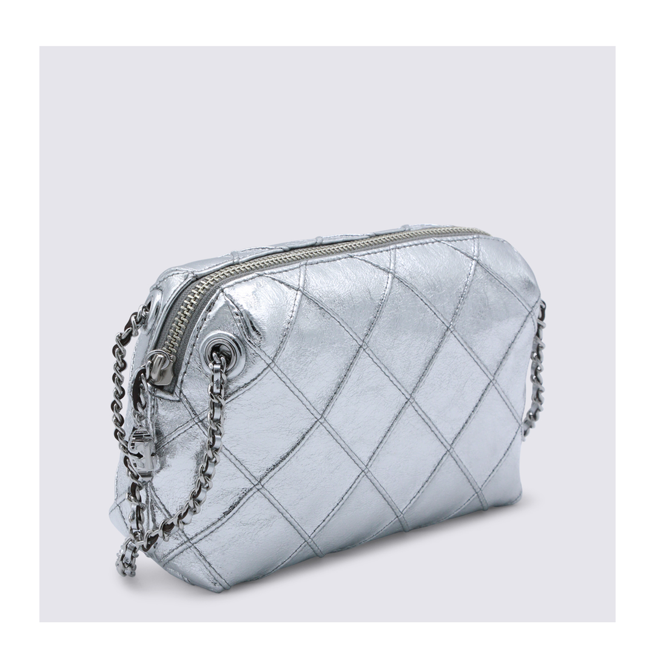 Fleming Metallic Leather Crossbody - Metallic Gold - Image 4