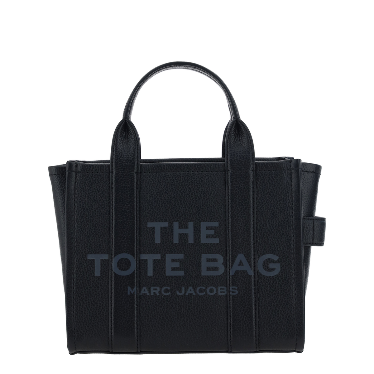 Small Leather Tote Bag - Black - Image 1