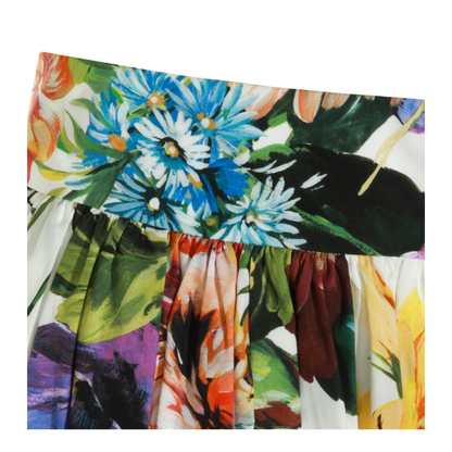 Flower Bouquet Print Skirt - Image 5