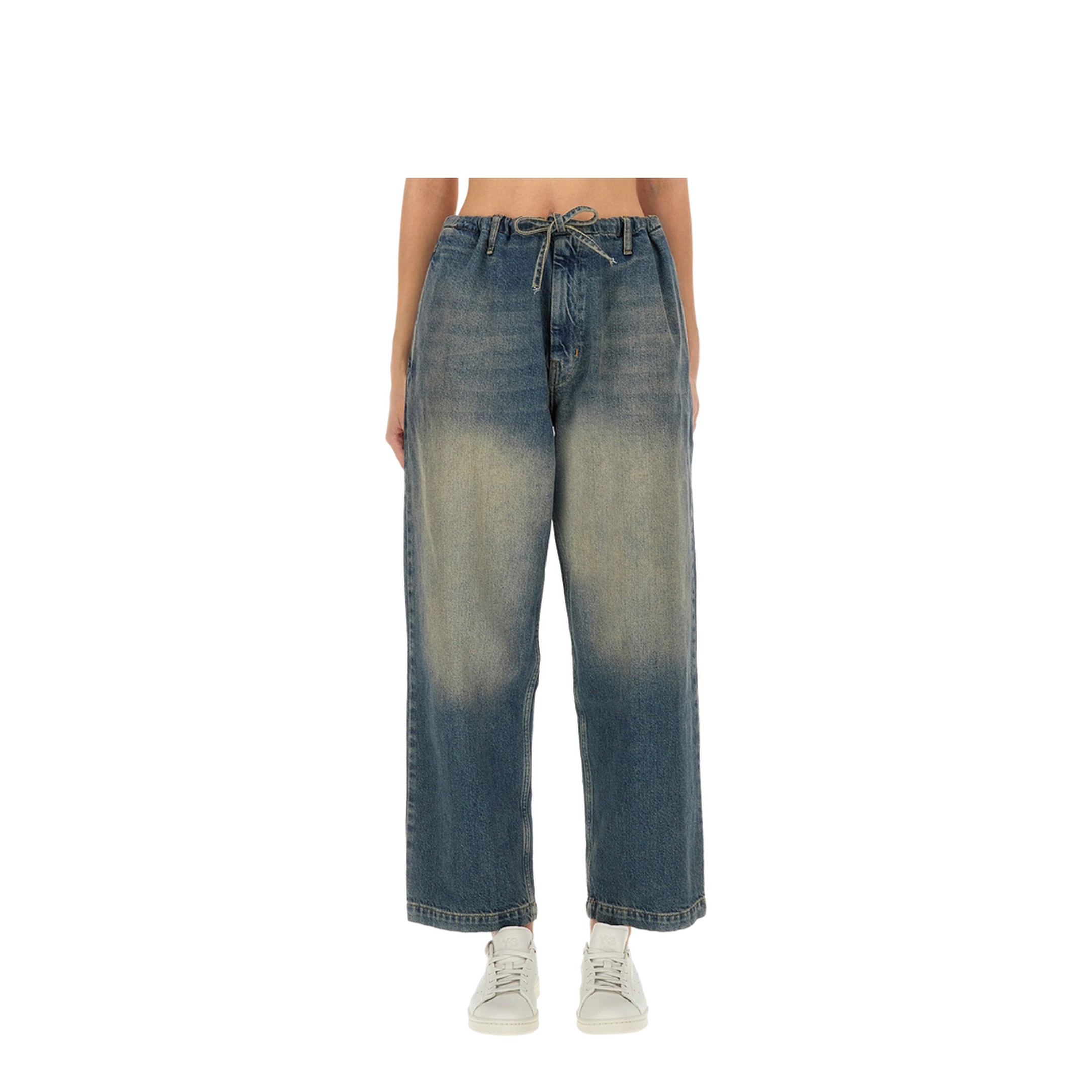 Cotton Denim Pants - Image 1