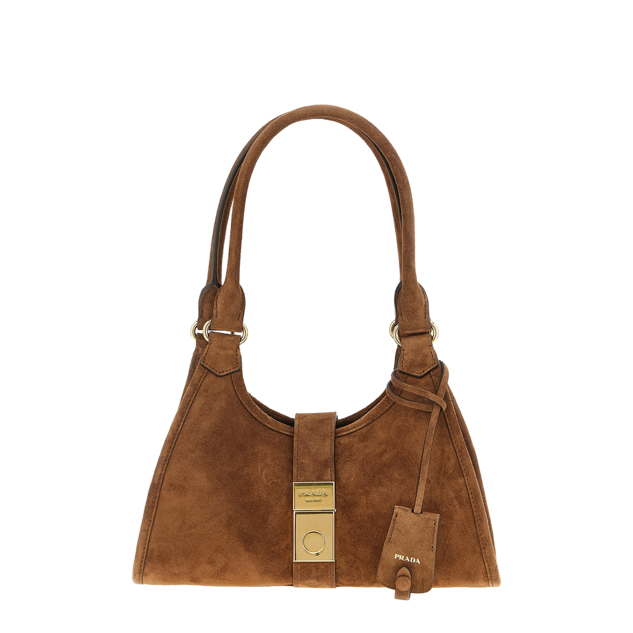 Small Suede Shopping Bag - Image 1