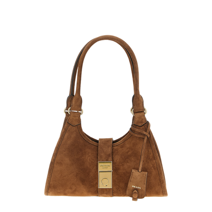 Small Suede Shopping Bag - Image 1