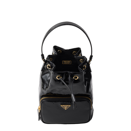 Duet Bucket Bag in Black Naplak - Image 5