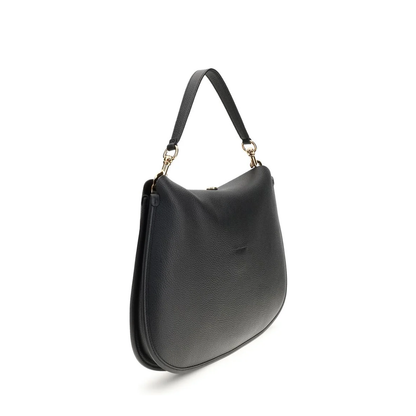 Pony XL Leather Shoulder Bag Black - Image 3