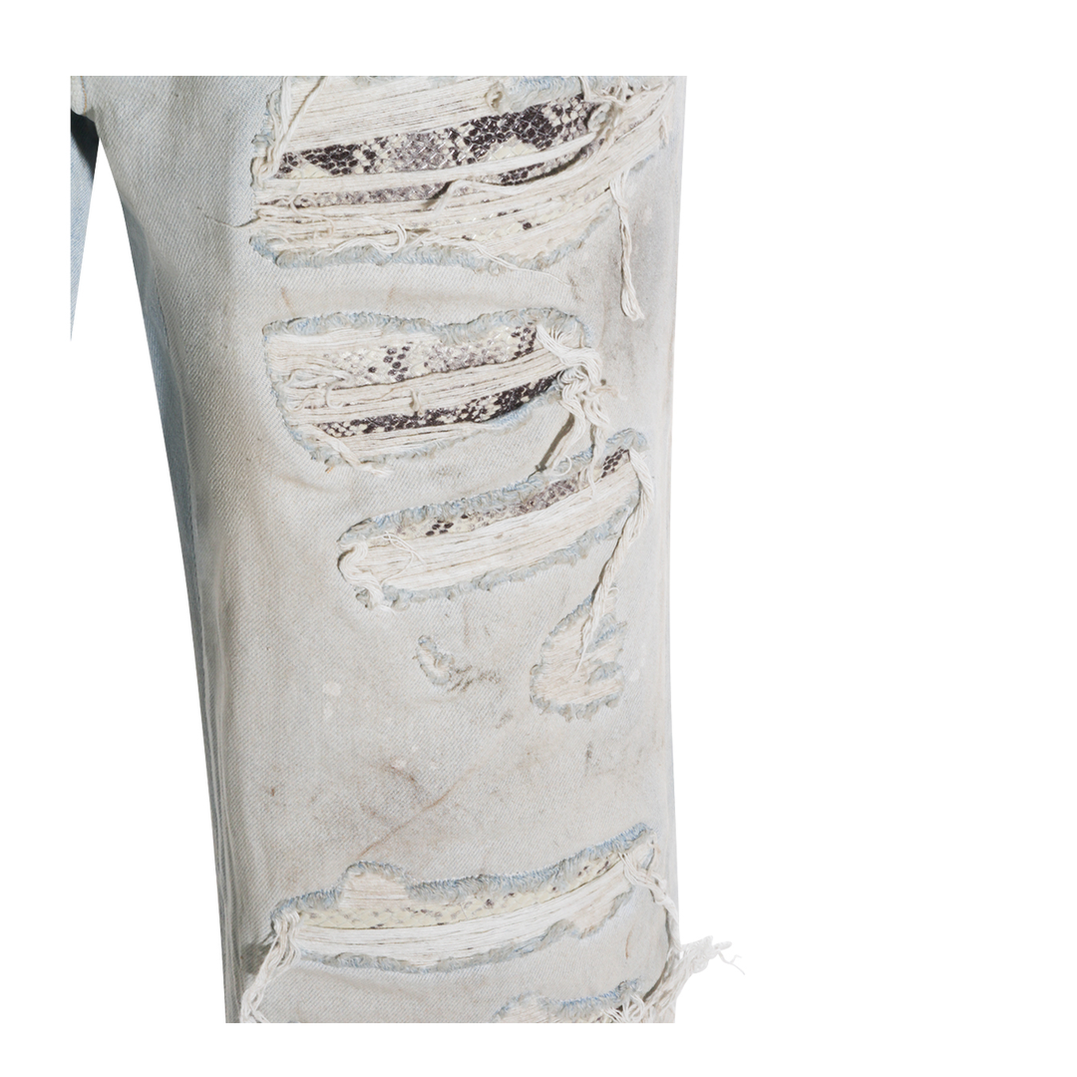 Light Blue Cotton Denim Jeans - Image 7