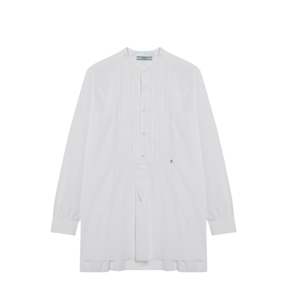 White Cotton Canvas Shirt - Image 1