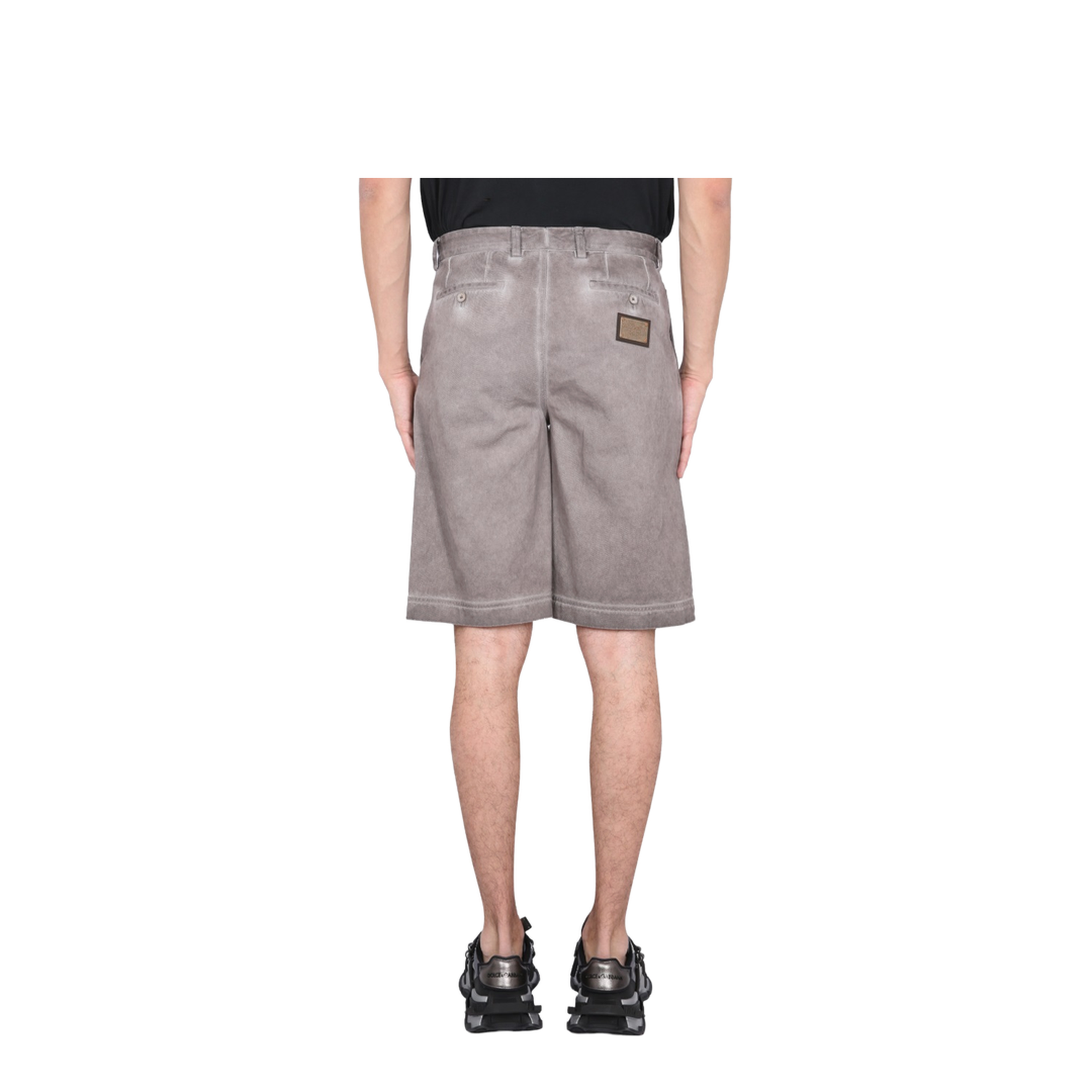 Bermuda Shorts with Logo Plaque - Image 4