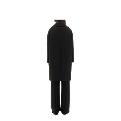 Wool Coat with Technical Bib - Image 3