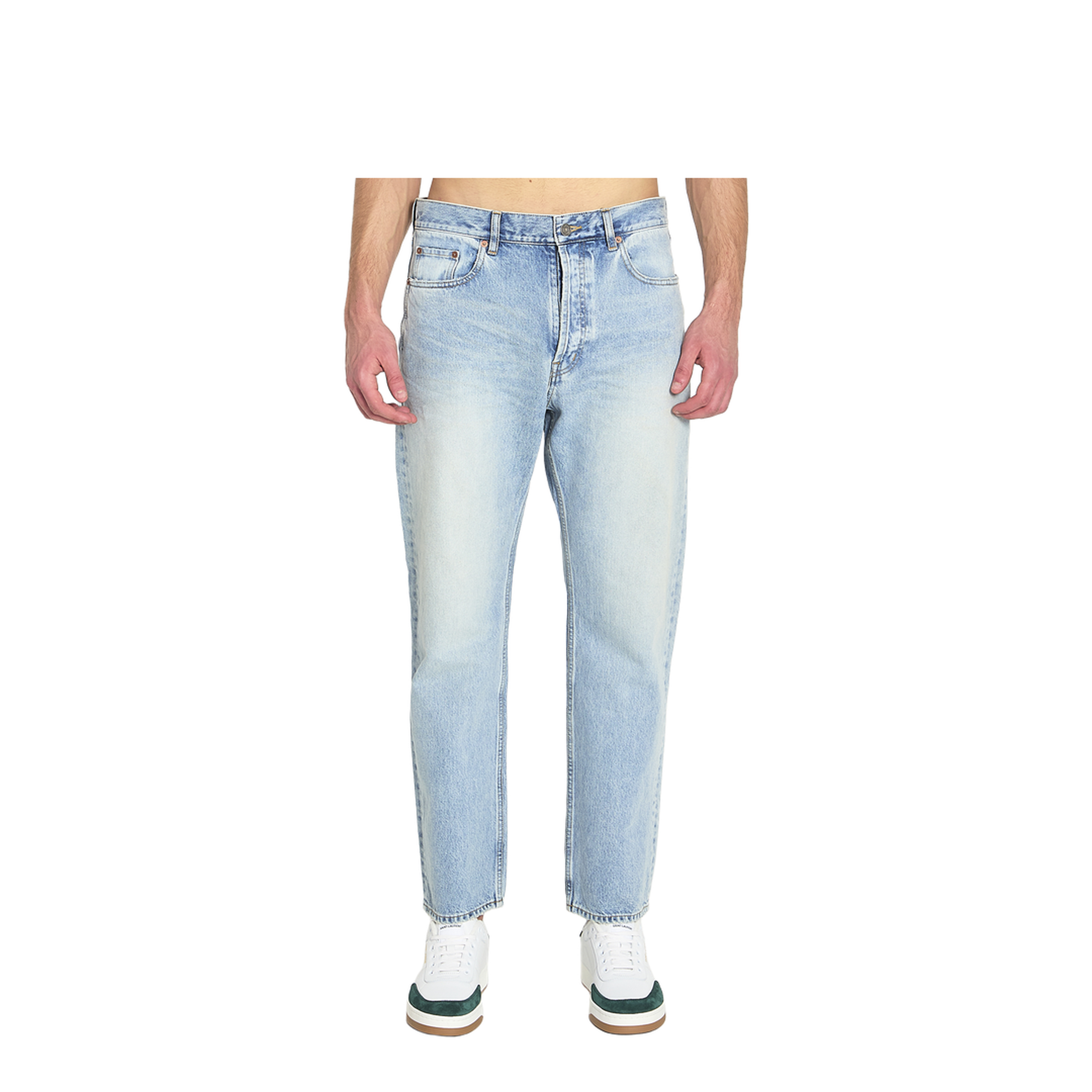 Loose Straight Denim Pants - Image 1