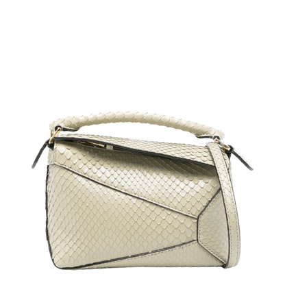 Puzzle Edge Mini Calfskin Top-Handle Bag - Black - Image 1