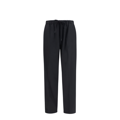 Drawstring Straight-Leg Pants - Image 1