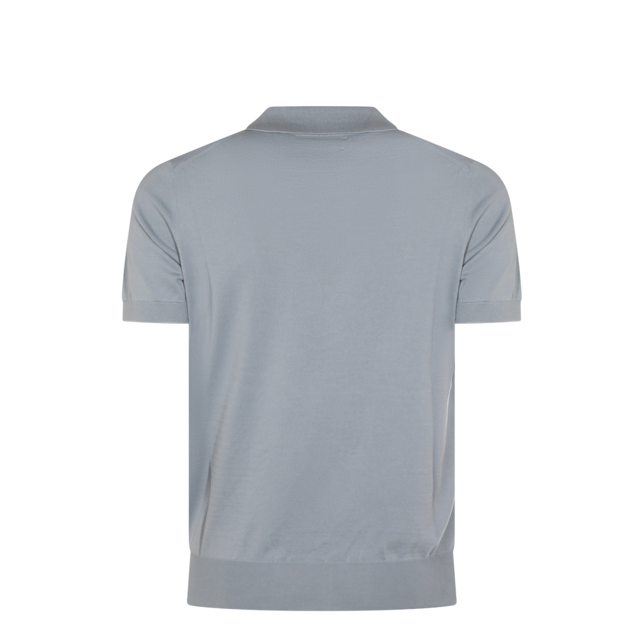 Polo Shirt Silk Nylon Blue - Image 3