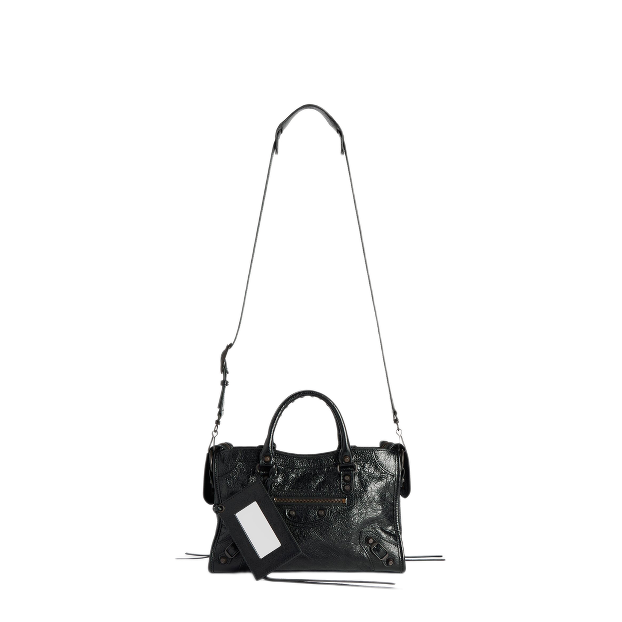 Le City Small Arena Lambskin Crossbody - Black - Image 4
