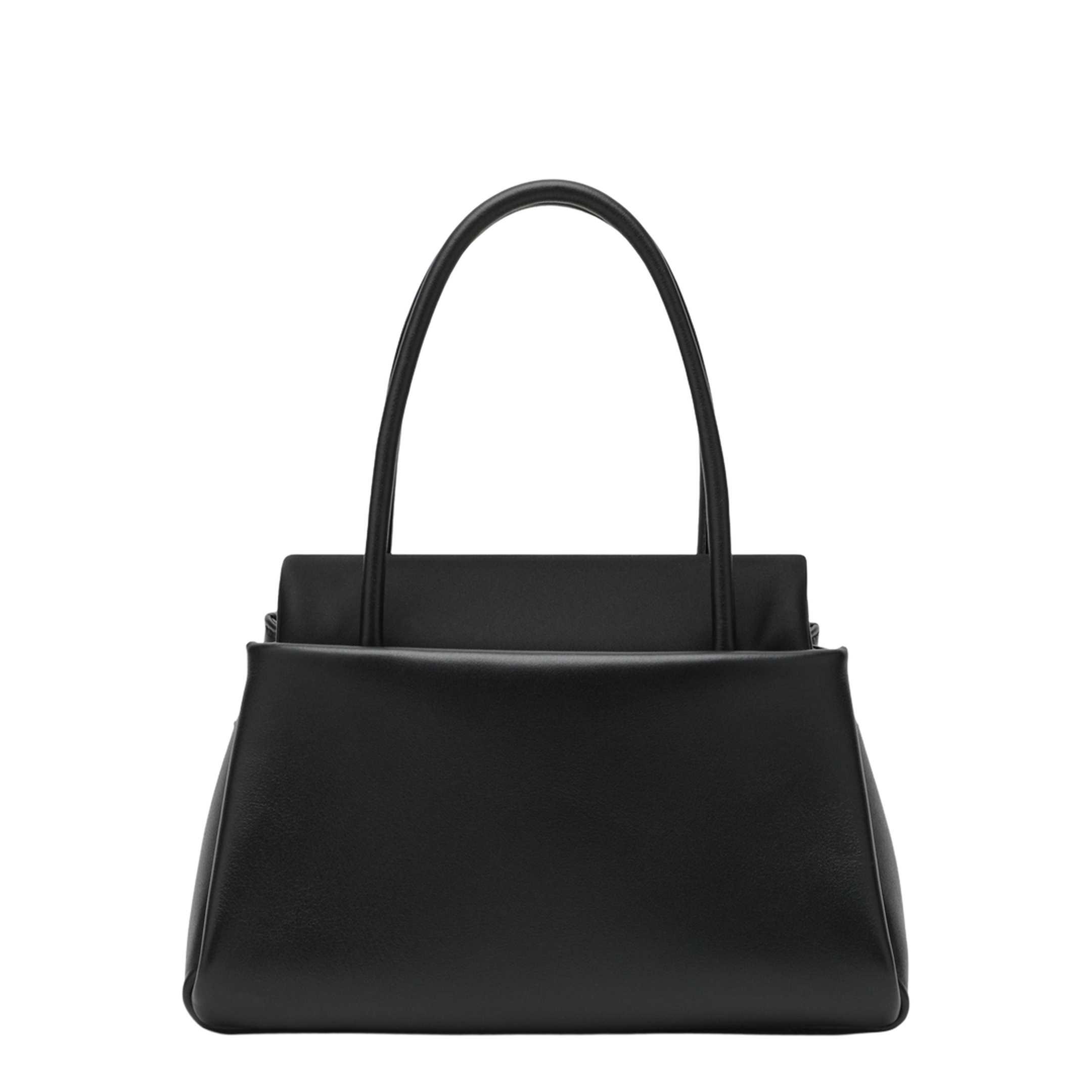 Black Medium Passage Bag in Leather and Re-Nylon - Image 2