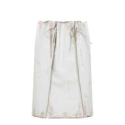Calf Leather Midi Skirt - Image 2