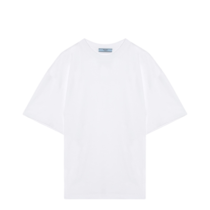 White Cotton T-Shirt - Image 1
