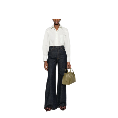 Embroidery Cropped Shirt - Image 2